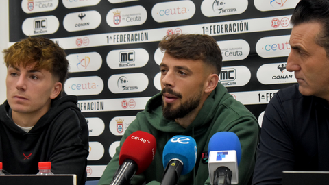Cristian Rodr&iacute;guez, jugador de la AD Ceuta FC