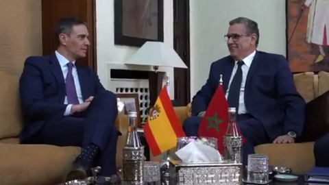 Reuni&oacute;n entre Pedro S&aacute;nchez y el jefe del Gobierno de Marruecos / Moncloa