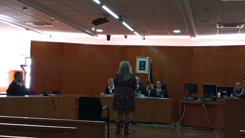 La mujer escucha la sentencia durante el juicio celebrado el martes/ Juanjo Coronado