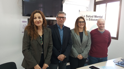 Vera, Garc&iacute;a, D&iacute;az Merino y P&aacute;ez, de izquierda a derecha/ Juanjo Coronado