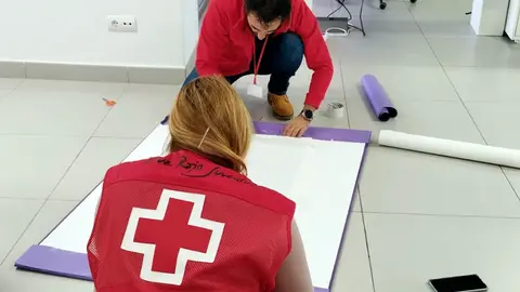 PREPARATIVOS CRUZ ROJA