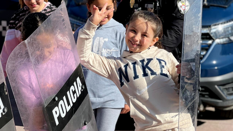 La Polic&iacute;a Local conciencia al alumnado del Pr&iacute;ncipe Felipe / Daniel Hern&aacute;ndez