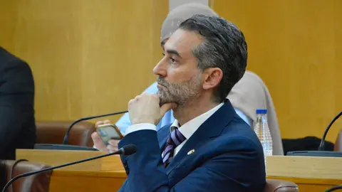 Sebasti&aacute;n Gerrero, portavoz del PSOE durante una sesi&oacute;n plenaria/ Archivo