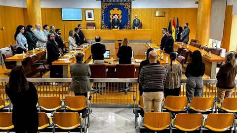  La Asamblea de Ceuta ha guardado un minuto de silencio en memoria de las v&iacute;ctimas del accidente de Los Palacios 