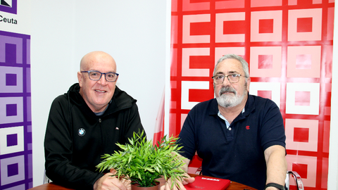 El secretario general de CCOO junto al presidente del Comit&eacute; de Empresa de las Brigadas Verdes / CCOO