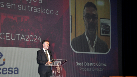 Jos&eacute; Diestro, director de PROCESA, durante su intervenci&oacute;n en Bet On Ceuta / Pablo Mat&eacute;s