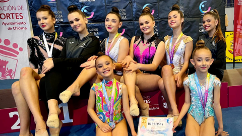 Las gimnastas ceut&iacute;es se traen un magn&iacute;fico resultado de Chiclana / Federaci&oacute;n de Gimnasia de Ceuta