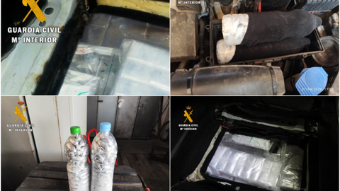 Hachis intervenido en la operaci&oacute;n de ayer/ Guardia Civil
