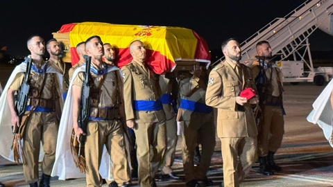 Llegada de los restos del militar a Torrej&oacute;n de Ardoz/ Foto: Ej&eacute;rcito de Tierra