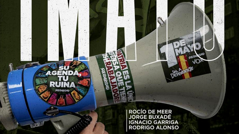 Cartel del sindicato Solidaridad en este 1 de mayo