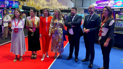La consejera de Hacienda, Kissy Chandiramani, durante la inauguraci&oacute;n de esta importante Feria del sector del Juego On Line / Ciudad Aut&oacute;noma de Ceuta
