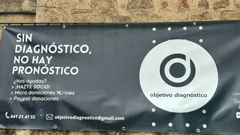 Pancarta de Objetivo Diagn&oacute;stico/ Foto: Diputaci&oacute;n de C&aacute;ceres