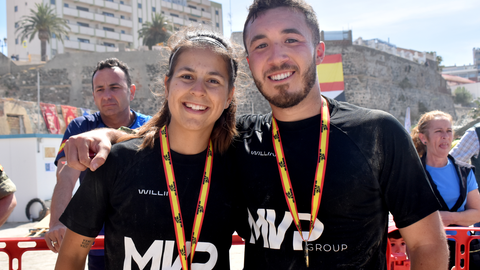 Binomio 'Zapadores', ganador de la categor&iacute;a mixta del Desaf&iacute;o de los 300. Foto: Rafa B&aacute;ez