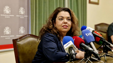 Cristina P&eacute;rez, delegada del Gobierno, durante una de sus intervenciones p&uacute;blicas / Archivo