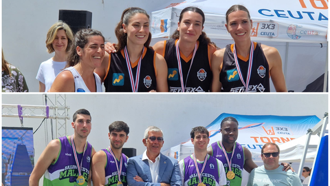 'Elite' y M&aacute;laga Basket, grandes triunfadores del 'Ceuta Emociona' de baloncesto 3x3
