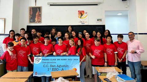 Un primero del San Agust&iacute;n, ganador del programa 'Clase sin humos' organizado por la Consejer&iacute;a de Sanidad 
