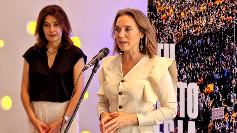 La secretaria general del PP, Cuca Gamarra, de visita en Ceuta / Laura Ortiz