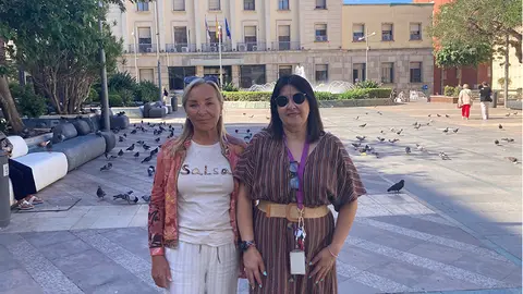 Remedios Acosta (ANPE) y Elisabeth Mu&ntilde;oz (SATSE)