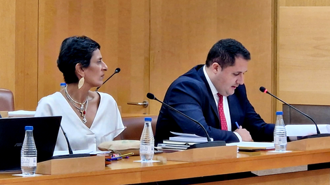 El consejero de Fomento durante una de sus intervenciones de este viernes / Laura Ortiz
