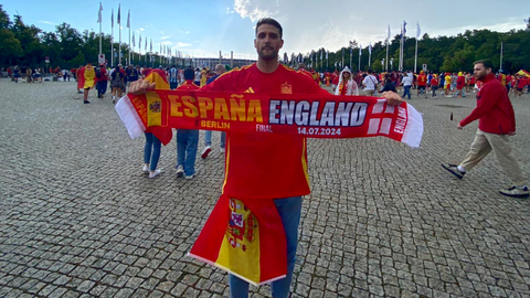 Jorge R&iacute;os camino del Ol&iacute;mpico de Berl&iacute;n