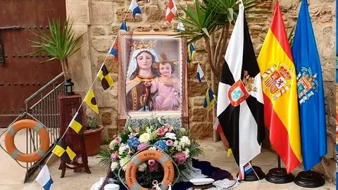 Homenaje a la Virgen del Carmen en la Casa de Ceuta en Melilla