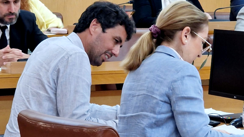 Manuel Gonz&aacute;lez, ex gerente de RTVCE, durante la &uacute;ltima Junta General de RTVCE