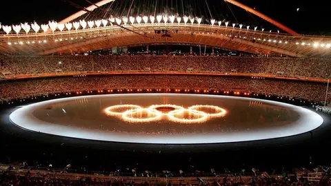 Ceremonia de inauguraci&oacute;n de Atenas 2004