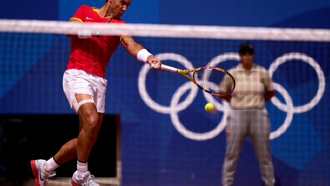 Rafa Nadal en su partido en Par&iacute;s. Foto: COE