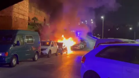 Momento del incendio