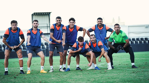 Entrenamiento de la AD Ceuta FC en el Murube 