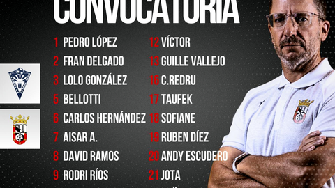 Convocatoria de Jos&eacute; Juan Romero de cara al duelo en Marbella