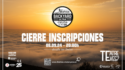 &Uacute;ltimas 24 horas para inscribirse en la 'Backyard Ultra Dos Bah&iacute;as Ceuta' (1)