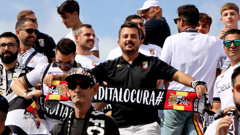 Aficionados de la AD Ceuta FC desplazados a Marbella esta temporada.