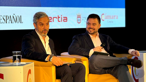 Juan Bravo, durante su intervenci&oacute;n en el Foro Econ&oacute;mico del Espa&ntilde;ol