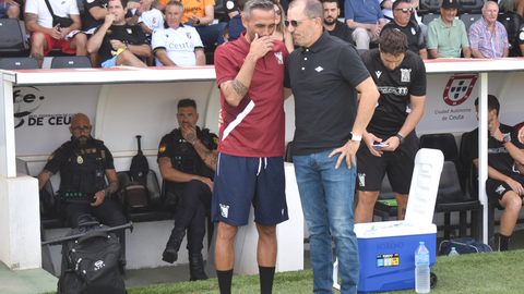 Jos&eacute; Juan Romero junto a Aitor en el Murube