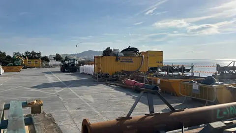 Imagen de las obras de la explanada de Juan XXIII / Dani Hern&aacute;ndez