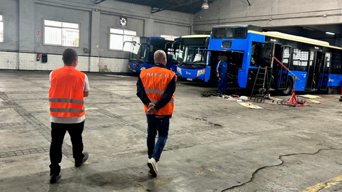 Instalaciones del servicio p&uacute;blico de autobuses
