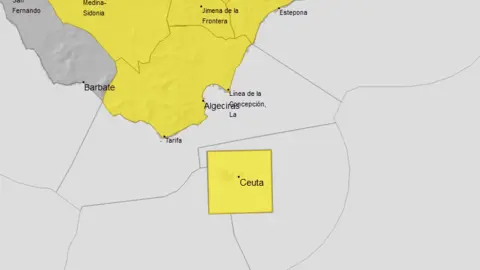 Las lluvias, generalizadas en el &aacute;rea sur/ AEMET