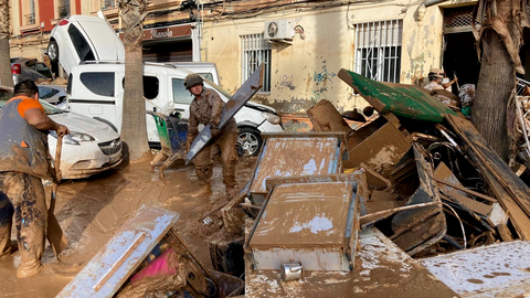Imagen de las terribles consecuencias de la DANA