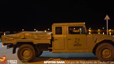 Los Regulares de Ceuta parten hacia Valencia