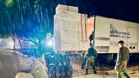 Primera noche de los Regulares de Ceuta en Valencia