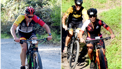 Jos&eacute; Adri&aacute;n P&aacute;ramo y Mar&iacute;a Boh&oacute;rquez, grandes triunfadores del Duatl&oacute;n Cross de Ceuta (1)