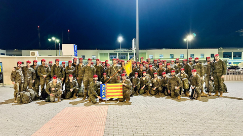 Los efectivos de Regulares que partieron hacia Valencia para colaborar con los afectados por la DANA ya est&aacute;n de vuelta en la ciudad / COMGECEU