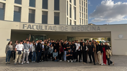 Los alumnos del Siete Colinas durante su visita a Granada