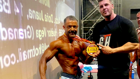 Jos&eacute; Mar&iacute;a Rivas, medalla de oro en su categor&iacute;a en el Campeonato de Espa&ntilde;a de culturismo y fitness