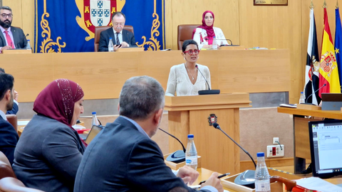 La consejera de Hacienda durante su intervenci&oacute;n inicial _ Laura Ortiz