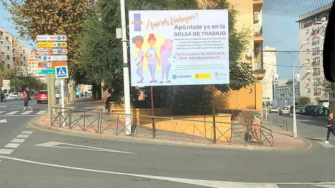 Carteler&iacute;a y vallas publicitarias de la bolsa de cuidado
