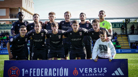 Once inicial de la AD Ceuta FC en Alcoy 