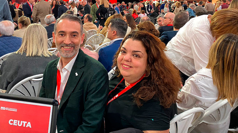 Cristina P&eacute;rez y Sebasti&aacute;n Guerrero en el Congreso Federal del PSOE