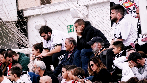 Aficionados de la AD Ceuta FC en el Murube 